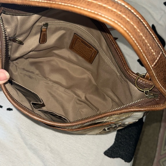 Coach patchwork hobo handbag and Wristlet Vintage set - Picture 4 of 14